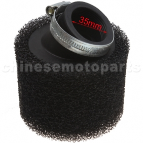35mm Bent Air Filter for ATV, Dirt Bike & Go Kart<br /><span class=\"smallText\">[P091-100]</span>