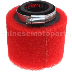 38mm Red Air Filter for ATV, Dirt Bike & Go Kart<br /><span class=\"smallText\">[P091-098]</span>