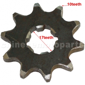 10-Teeth Front Sprocket for ATV, Dirt Bike & Go Kart