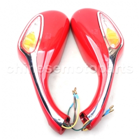Pair of Electric Rearview Mirror 8mm Go Kart Moped Scooter Gy6 50cc 150cc 250cc