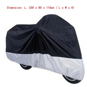 L Breathable Outdoor Motorcycle Cover For Large Size Cruisers Bike Rain Cover<br /><span class=\"smallText\">[A009-017]</span>
