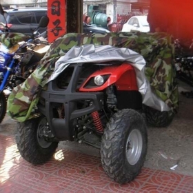 ATV Quad Camouflage Nylon Cover Woodlands Camouflage ATV Cover Easy On/Off Used<br /><span class=\"smallText\">[A009-022]</span>