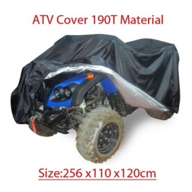 Large Black Quad Bike ATV ATC Rain WaterProof Cover Size 256x110x120cm<br /><span class=\"smallText\">[A009-024]</span>