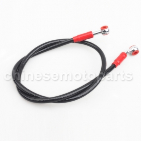 Universal Motorcycle Black High Performance Oil Line Brake Hose 90CM