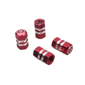 4pcs of Red Tire Wheel Trims Stem Valve Caps Universal For Most Car<br /><span class=\"smallText\">[S101-015]</span>