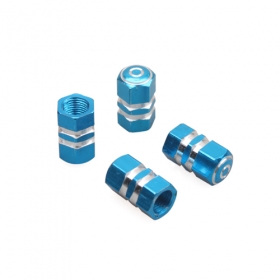 UNIVERSAL TIRE RIM WHEEL VALVES CAPS BLUE NEW FOR CARS TRUCK SUVS MOTOCYCLE<br /><span class=\"smallText\">[S101-016]</span>