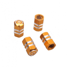 4 PCS GOLDEN YELLOW TIRE TYRE VALVE STEMS CAP FIT FOR VW GOLF JETTA BORA PASSAT<br /><span class=\"smallText\">[S101-017]</span>