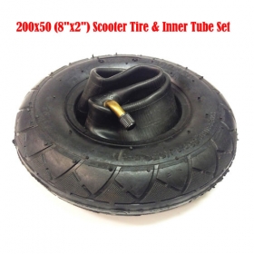 200x50 (8\"x2\") Scooter Tire & Inner Tube Set for Bladez Mongoose electric gas<br /><span class=\"smallText\">[S102-002]</span>