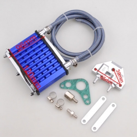 Blue Engine Oil Cooler Radiator Kit for Pit Dirt Bike Monkey Bike 110 125 140cc<br /><span class=\"smallText\">[F039-035]</span>