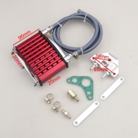 Red Oil Cooler Radiator Plate 50CC-110CC Pit Pro Trail Dirt Bikes ATV Quad Z50<br /><span class=\"smallText\">[F039-034]</span>