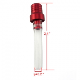Red Gas Cap Vent Breather Hose Crystal Tube 50 70 110 125 140CC Dirt Bike<br /><span class=\"smallText\">[B020-005]</span>