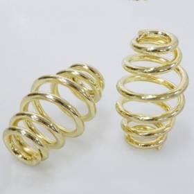 3\" Inch Gold Motorcycle Solo Seat Springs Set For Harley Chopper Bobber