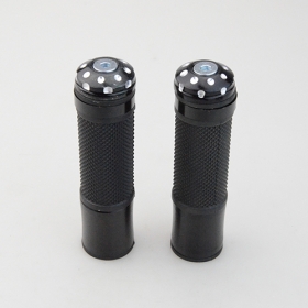 Replacement Motorcycle Black Hand Grips Handlebar Aluminum For Kawasaki Honda Yamaha