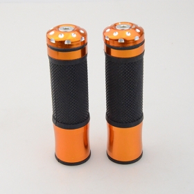 ORANGE Alloy Rubber ATV throttle scooter Grips for motorcycle parts 7/8\