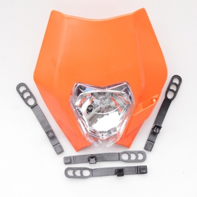 2016 Motorcycle Dirt Bike Motocross Supermoto Universal Orange Headlight For KTM SX EXC XCF SXF SMR Headlamp<br /><span class=\"smallText\">[E033-772]</span>