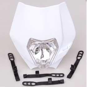 Motorcycle Dirt Bike Motocross Supermoto Universal Headlight With H4 Bulb For KTM SX F EXC XCF SMR Headlamp<br /><span class=\"smallText\">[E033-773]</span>