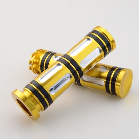 Gold 1\" Hand Grips For Honda Magna250 750 Steed400 600 VLX400/600 Shadow 400 750 Yamaha Harley S<br /><span class=\"smallText\">[H388-029]</span>
