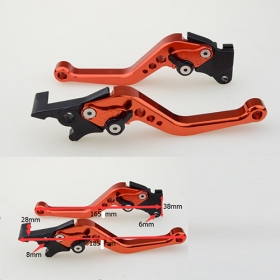 New Orange CNC Adjustable Motorcycle Brake Clutch Lever fit for most ATV scooter<br /><span class=\"smallText\">[H388-011]</span>