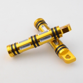 Golden Motorcycle Accessories CNC Edge Cut Style Foot Pegs For Harley Dyna Sportster XL883/XL120<br /><span class=\"smallText\">[H388-019]</span>