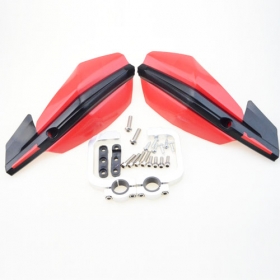 Red 22mm and 28mm Handlebar Hand Guard Handguard Dirt Pit Bike Motorcycle ATV CRF YZF WRF KXF KLX RMZ RMX DRZ KTM<br /><span class=\"smallText\">[P060-608]</span>