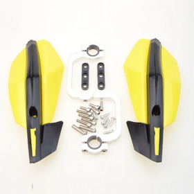 Yellow 22mm and 28mm Handlebar Hand Guard Handguard Dirt Pit Bike Motorcycle ATV CRF YZF WRF KXF KLX RMZ RMX DRZ KTM<br /><span class=\"smallText\">[P060-613]</span>