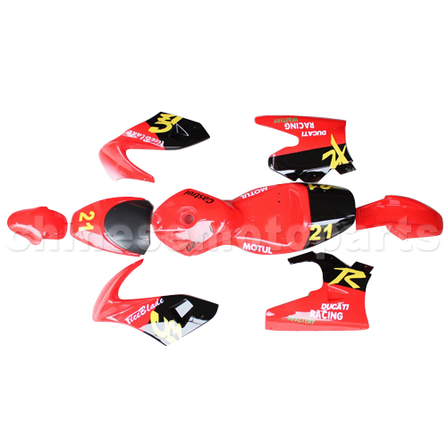 Plastic Body Assy for 2-stroke 47cc & 49cc Pocket Bike<br /><span class=\"smallText\">[B026-001]</span>