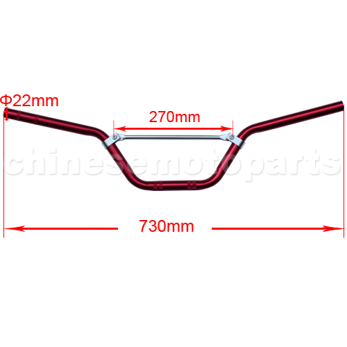 Red Handlebars for 50cc-125cc Dirt Bike<br /><span class=\"smallText\">[E031-003]</span>