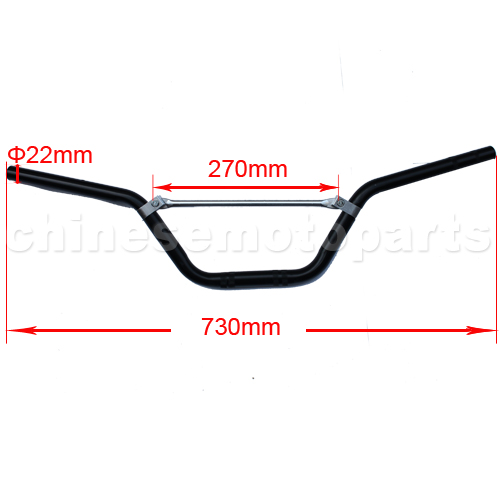 Black Handlebars for 50cc-125cc Dirt Bike<br /><span class=\"smallText\">[E031-004]</span>