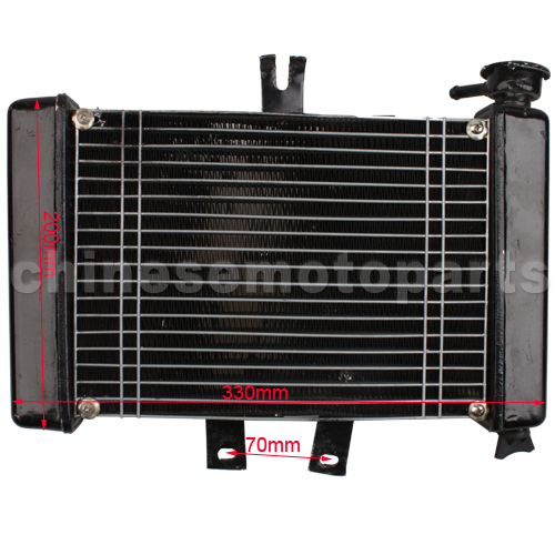 Small Radiator for 200cc-250cc Water-cooled ATV, Dirt Bike & Go Kart<br /><span class=\"smallText\">[F039-012]</span>