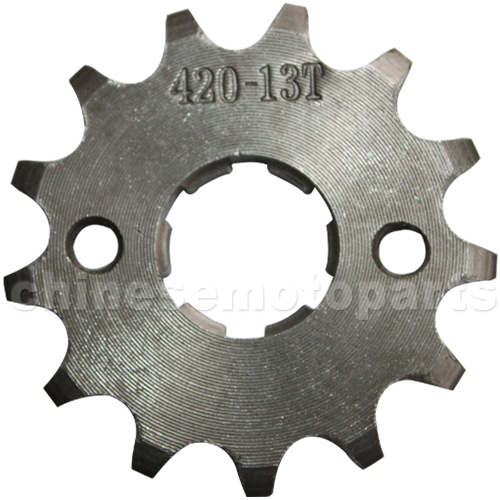 420 13-Tooth 20mm Engine Sprocket for ATV, Dirt Bike & Go Kart<br /><span class=\"smallText\">[G044-008]</span>