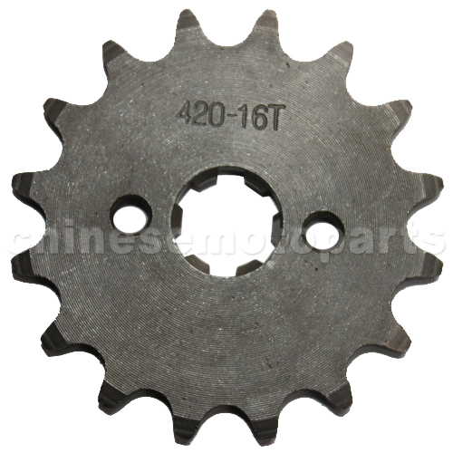 420 16-Tooth 17mm Engine Sprocket for 50cc-125cc ATV, Dirt Bike & Go Kart<br /><span class=\"smallText\">[G044-013]</span>