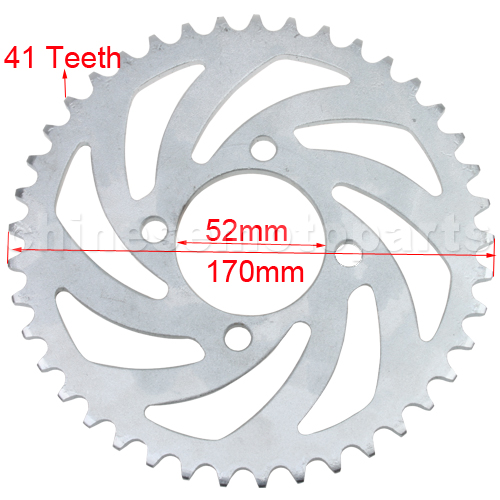 420 41 Teeth Rear Sprocket for 50cc-125cc Dirt Bike