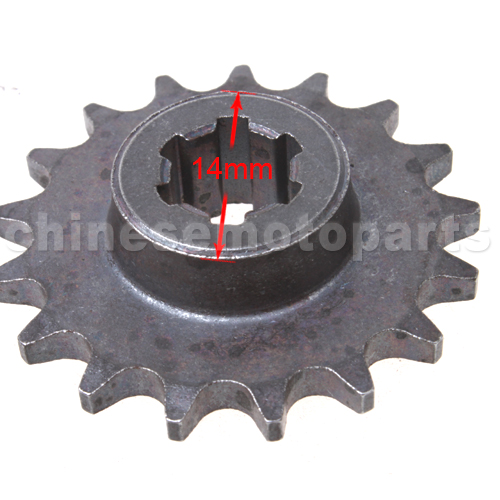 17 Teeth Sprocket for 2-stroke Pocket Bike<br /><span class=\"smallText\">[G044-038]</span>