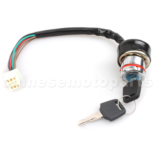 Chinese Go Kart Dune Buggy UTV Off Road 150cc Igniton Switch Key Switch 6 Wires<br /><span class=\"smallText\">[H054-027-1]</span>