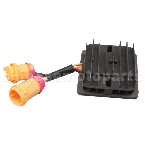 6 wire Double Plug Voltage Regulator for JIANSHE 250cc ATV<br /><span class=\"smallText\">[H055-011]</span>