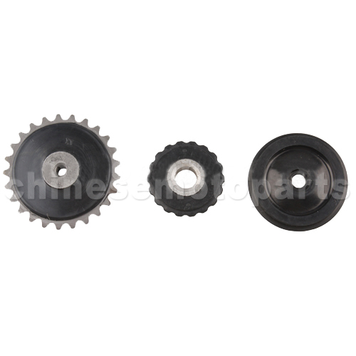 Three Direction Sprocket for 50-125cc Kick Start & Electric Start ATV, Dirt Bike & Go Kart<br /><span class=\"smallText\">[K070-095]</span>