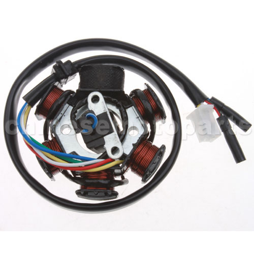 6-Coil Magneto Stator for GY6 150cc ATV, Go Kart, Moped & Scooter<br /><span class=\"smallText\">[K079-029]</span>