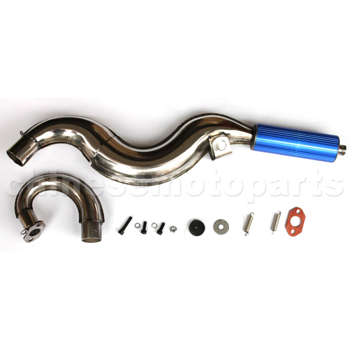 Exhaust Muffler for 2-stroke 47cc-49cc Pocket Bike