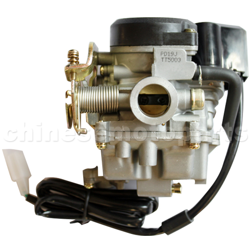KUNFU 19mm Carburetor with Acceleration Pump for GY6 50cc-90cc Moped<br /><span class=\"smallText\">[N090-033]</span>