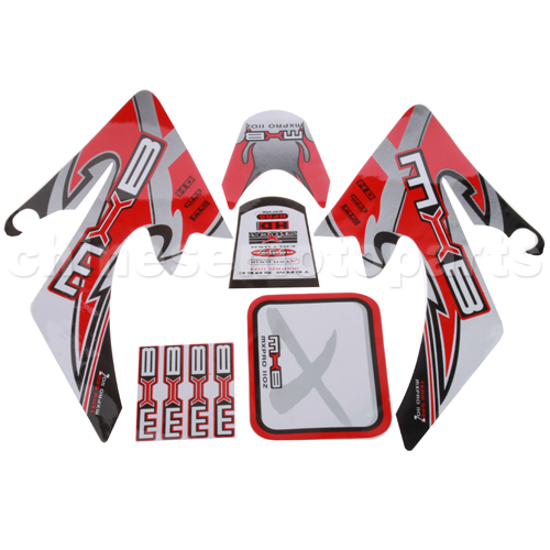 Decals for 50-125 Dirtbike-Red<br /><span class=\"smallText\">[T115-005]</span>
