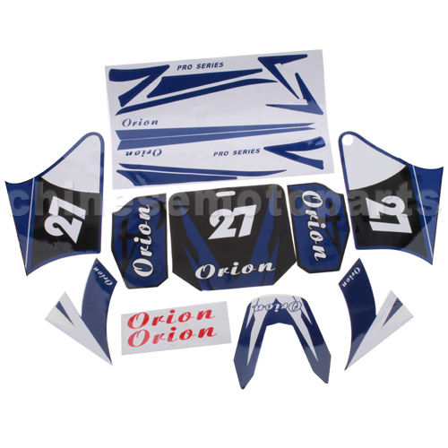 Decals for 50-125 Dirtbike-Blue No.27<br /><span class=\"smallText\">[T115-011]</span>