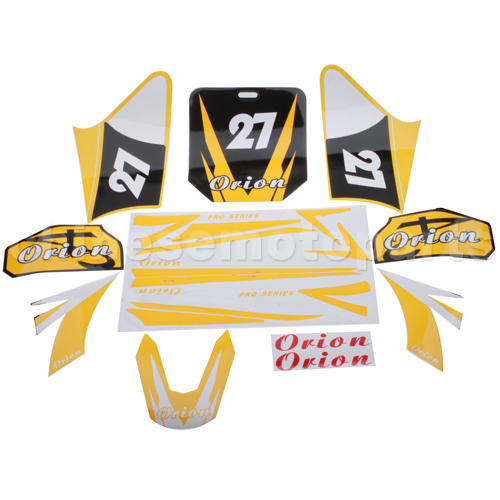 Decals for 50-125 Dirtbike-Yellow No.27<br /><span class=\"smallText\">[T115-016]</span>