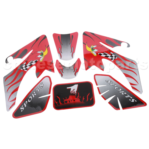 Decals for 50-125 Dirtbike-Red<br /><span class=\"smallText\">[T115-019]</span>