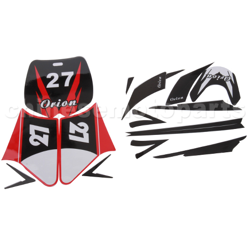 Decals for 50-125 Dirtbike-Red