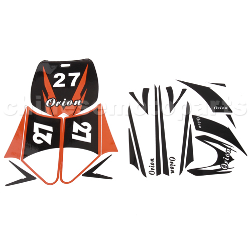 Decals for 50-125 Dirtbike-Orange<br /><span class=\"smallText\">[T115-023]</span>