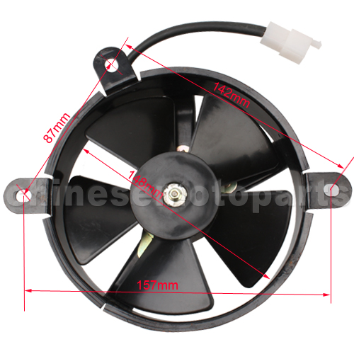 SEO_COMMON_KEYWORDS Small Fan for 200cc-250cc Water-cooled ATV, Dirt Bike & Go Kart