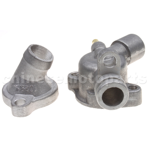 SEO_COMMON_KEYWORDS Thermostat Upper & Under Body for CF250cc Water-cooled ATV, Go Kart, Moped & Scooter