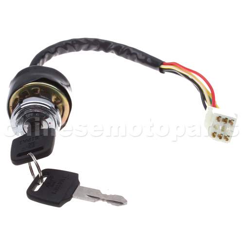 6 wire Key Switch for 2-stroke Pocket Bike