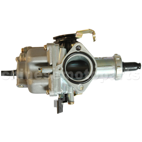 KUNFU 30mm Hand Choke Carburetor with Acceleration Pump for CG/CB 200cc-250cc ATV, Dirt Bike & Go Kart