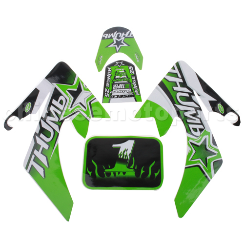 SEO_COMMON_KEYWORDS Decals for 50-125 Dirtbike-Green